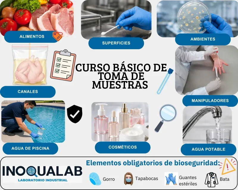 CURSO BÁSICO DE TOMA DE MUESTRAS PARA ANÁLISIS MICROBIOLÓGICO Y FISICOQUÍMICO
